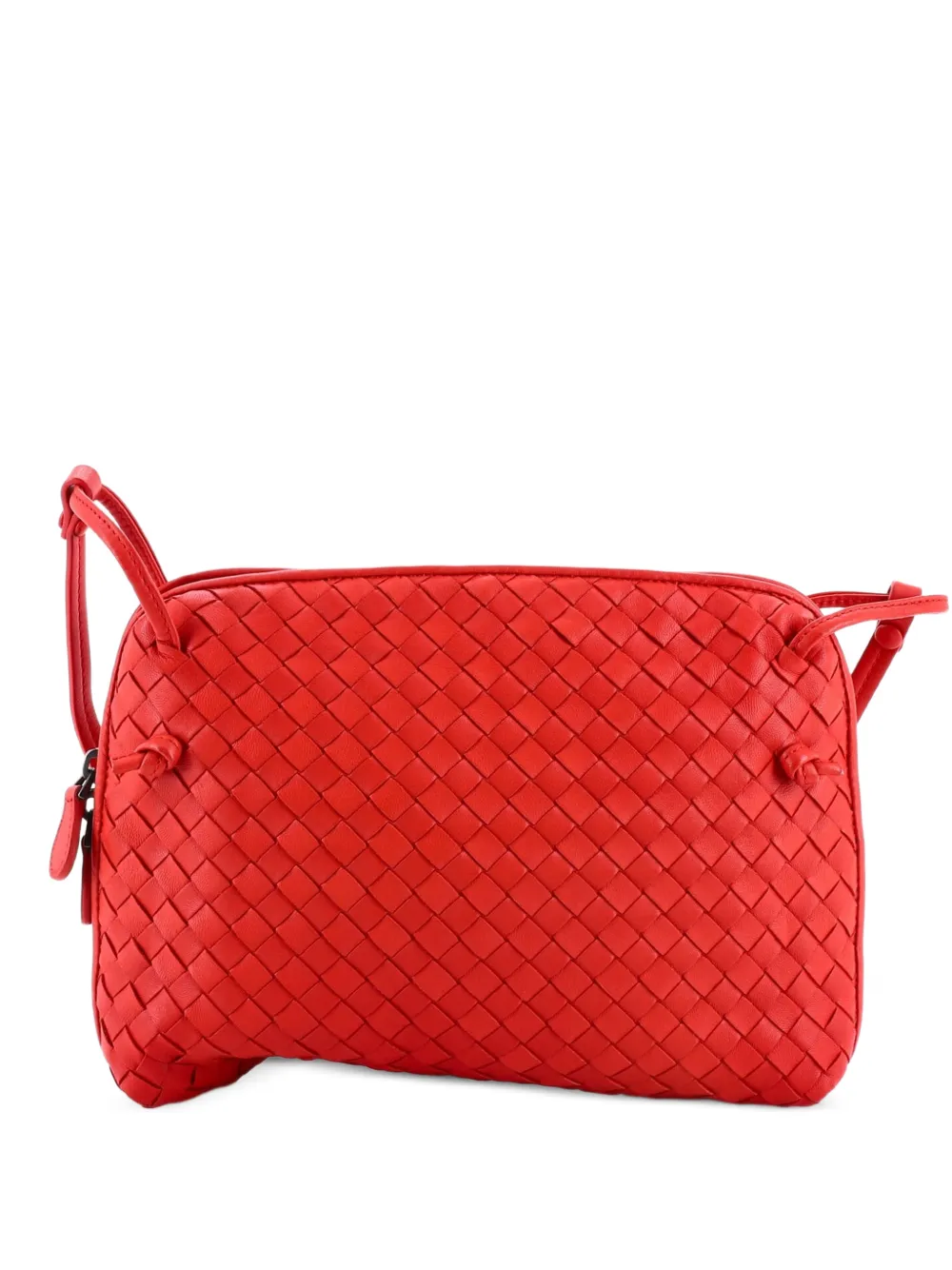 Bottega Veneta Pre-Owned Borsa a tracolla Nodini Intrecciato piccola - Rosso
