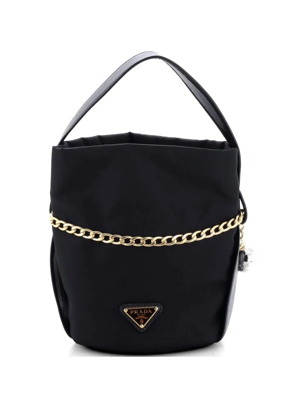 Prada Pre-Owned Borsa a secchiello mini - Nero