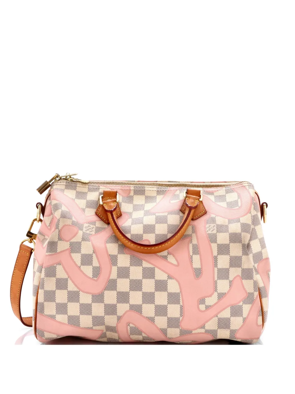 Louis Vuitton Pre-Owned Borsa a tracolla Speedy Bandouliere Bag Limited Edition Damier Tahitienne 30 - Bianco