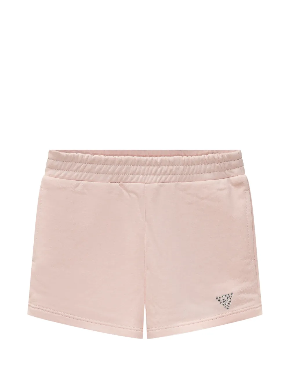 guess kids rhinestone-embellished track shorts - Rosa