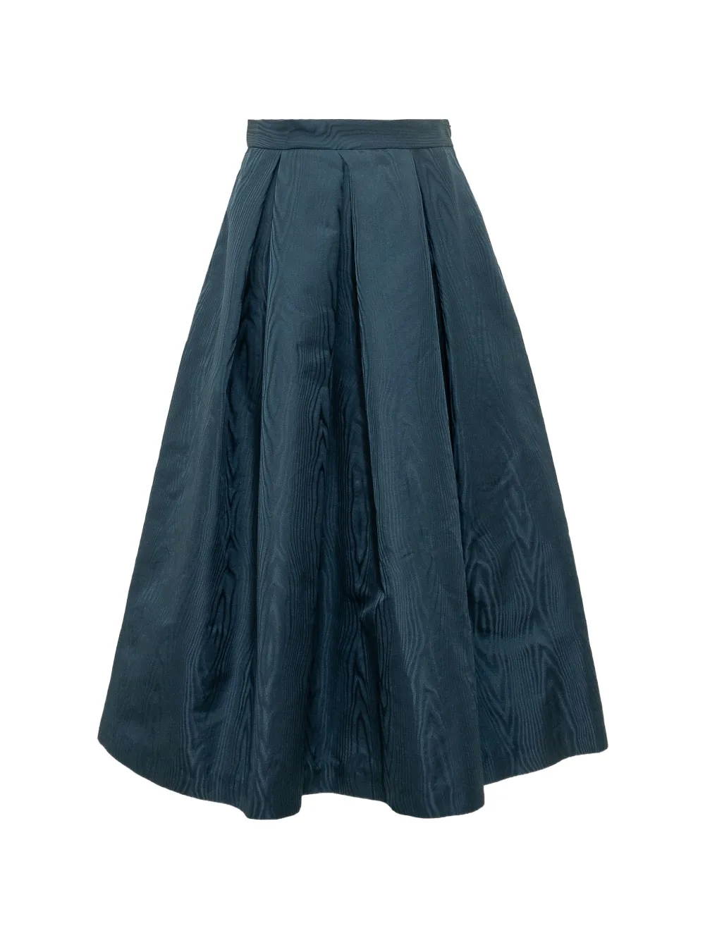 Lunatica Milano moiré-effect pleated midi skirt - Blu