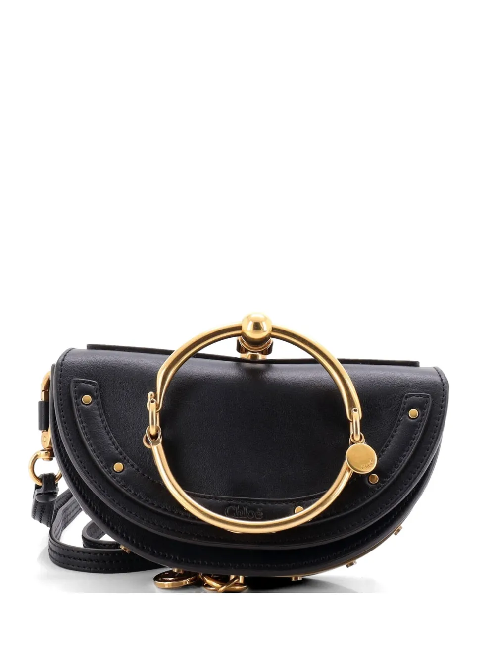 Chloé Pre-Owned Nile Leather Mini crossbody bag - Schwarz