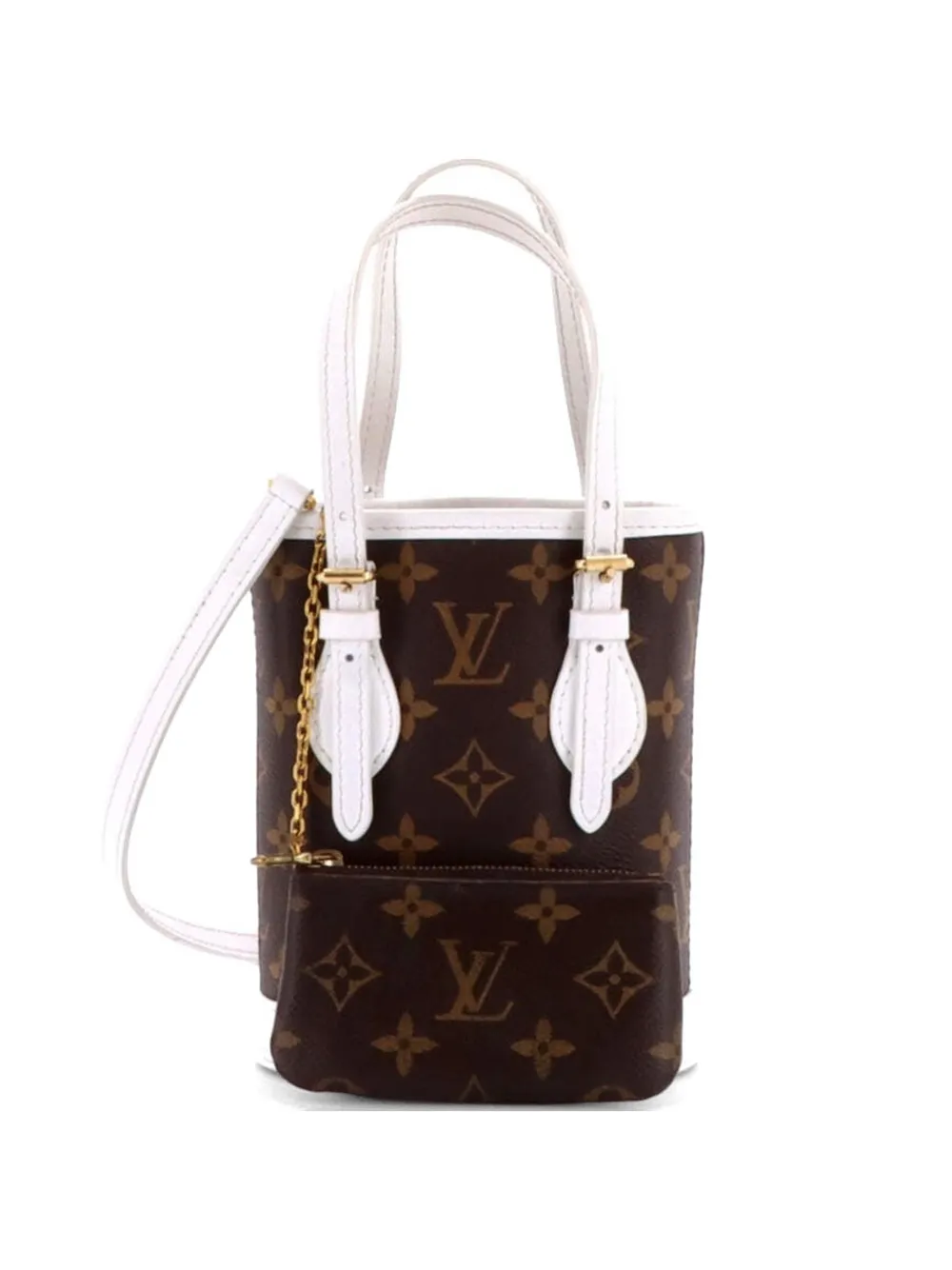 Louis Vuitton Pre-Owned LV Match Monogram Canvas Nano bucket bag - Marrone