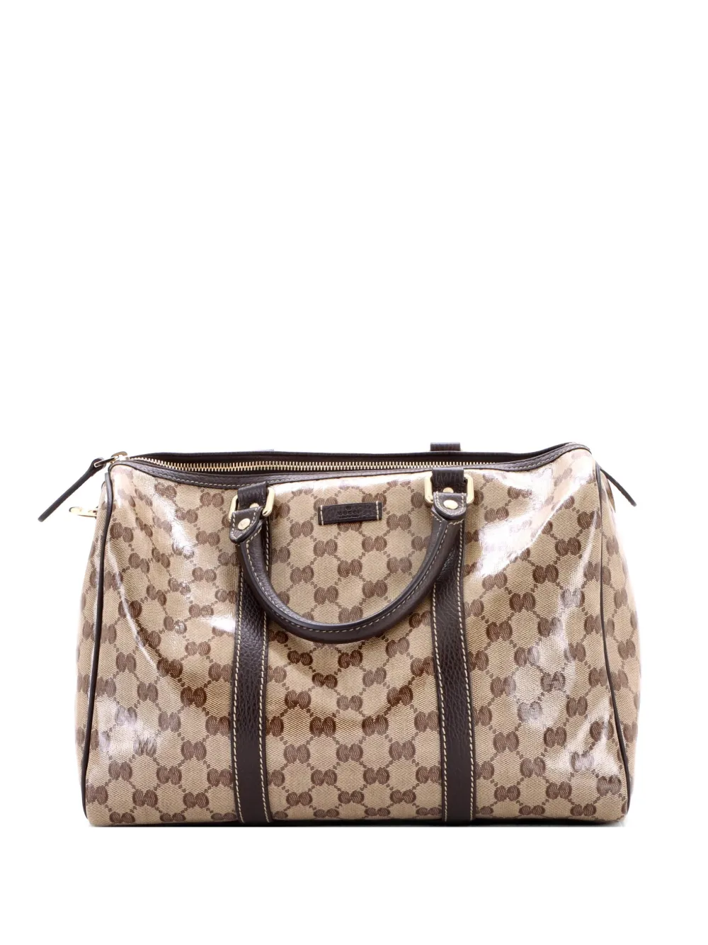 Gucci Pre-Owned Mittelgroße Joy Boston Satchel-Tasche aus GG-Canvas - Braun