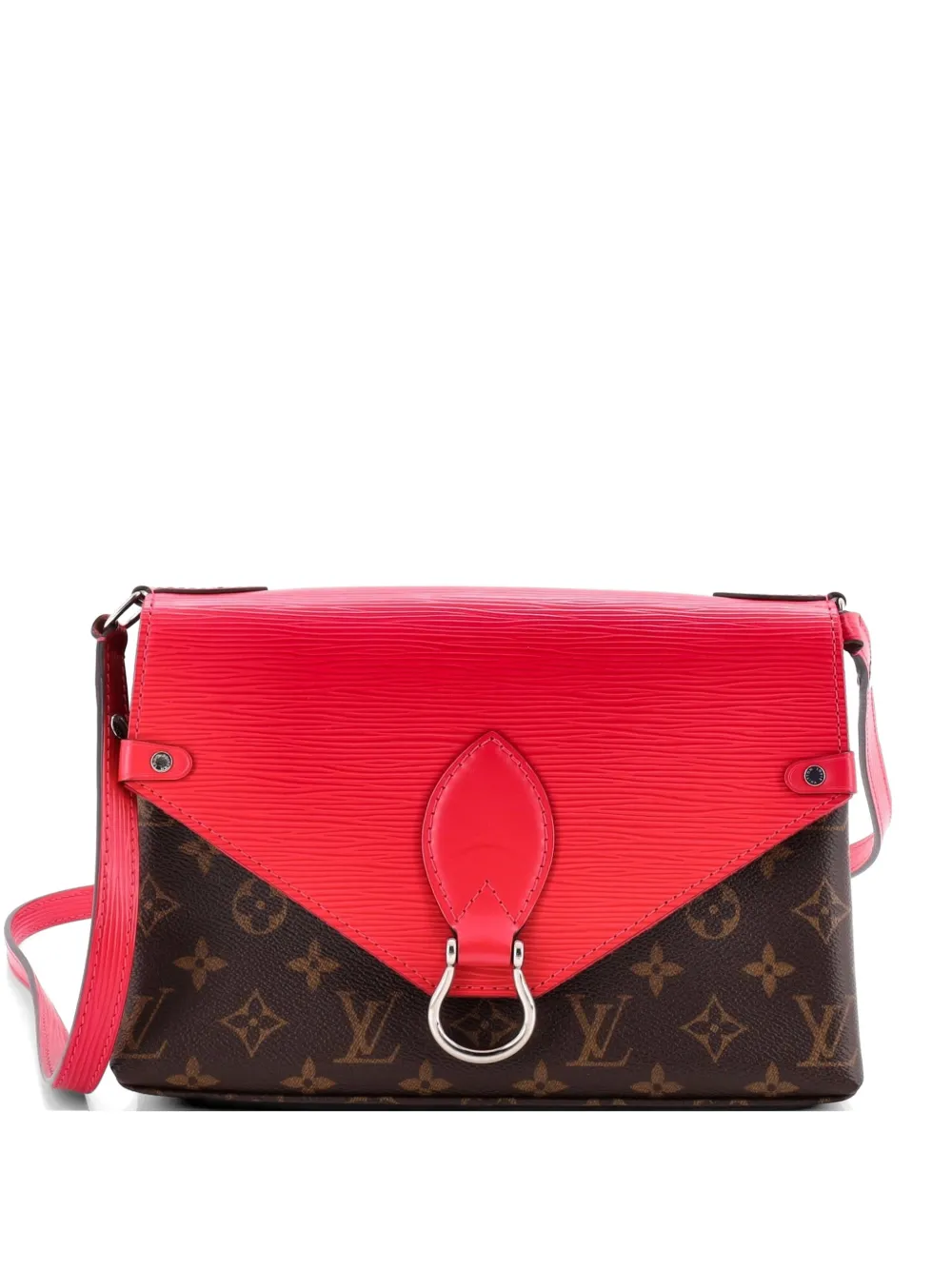 Louis Vuitton Pre-Owned Borsa a spalla Saint Michel in pelle Épi e tela con monogramma - Rosa
