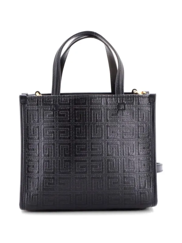 Givenchy Pre-Owned G-4G エンボス コーテッドキャンバス ミニ 