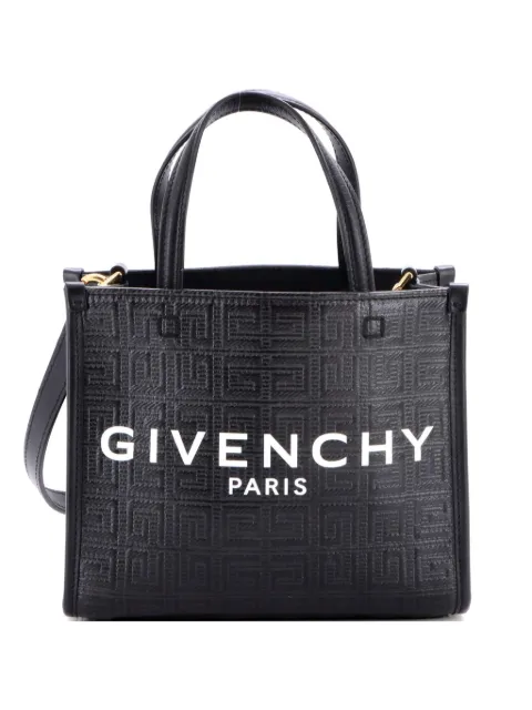 Givenchy Pre-Owned G- 4G Embossed Coated Canvas Mini tote bag