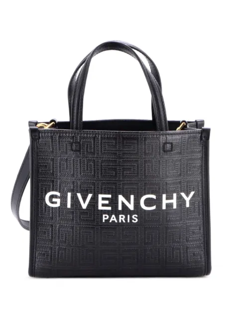 Givenchy Pre-Owned G- 4G Embossed Coated Canvas Mini tote bag