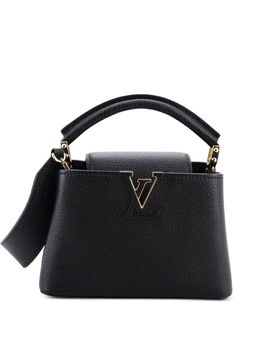 Louis Vuitton Pre-Owned Capucines Bag Leather Mini satchel - Schwarz