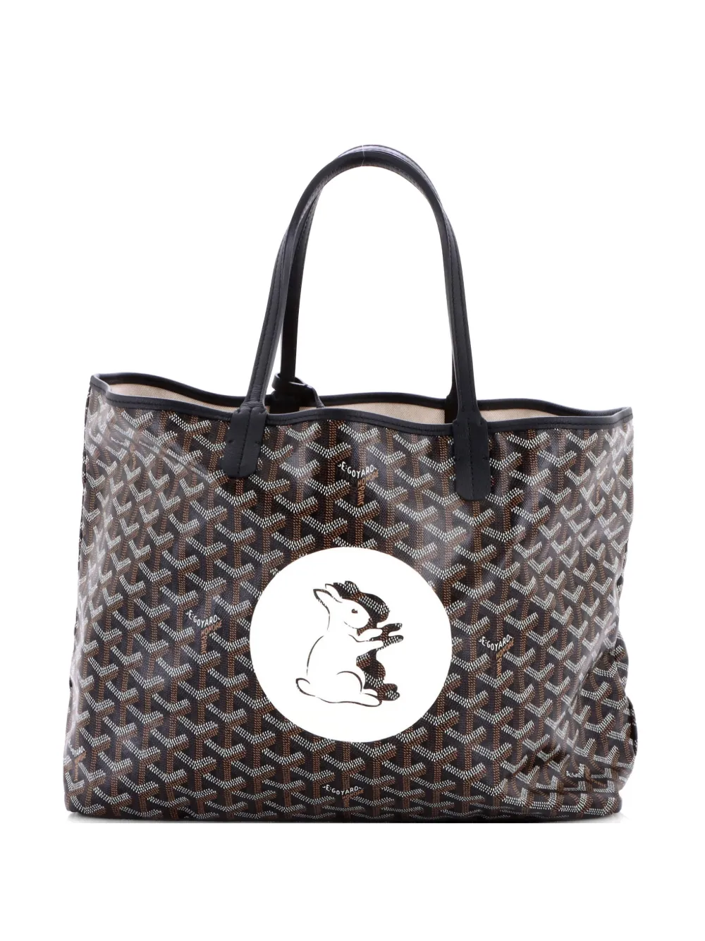 Goyard Pre-Owned Saint Louis PM Tote Bag aus beschichtetem Canvas mit Print - Schwarz