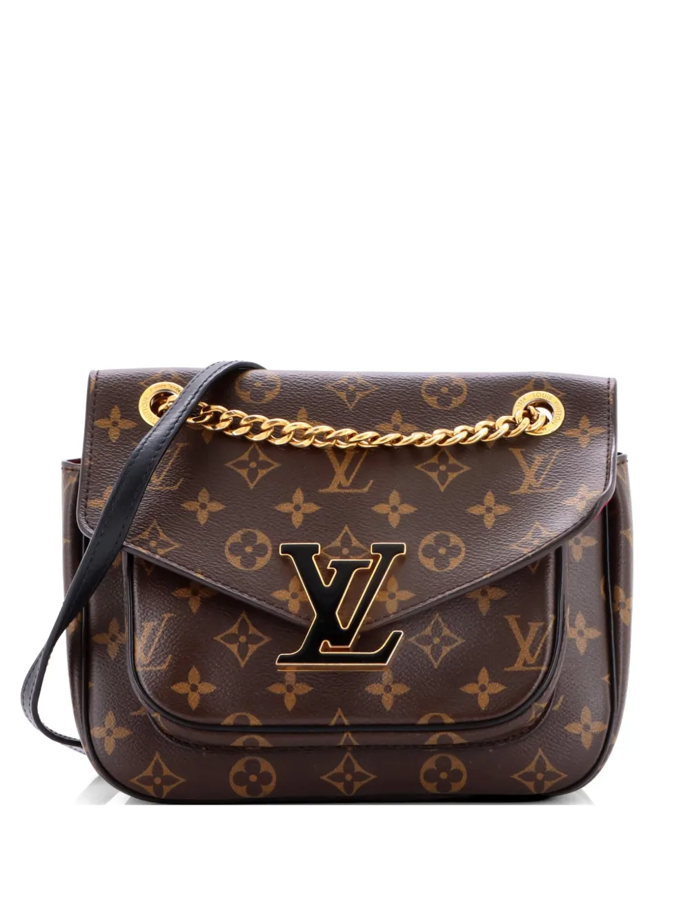 Louis Vuitton Pre-Owned Borsa a mano Passy in tela con monogramma e tracolla - Marrone