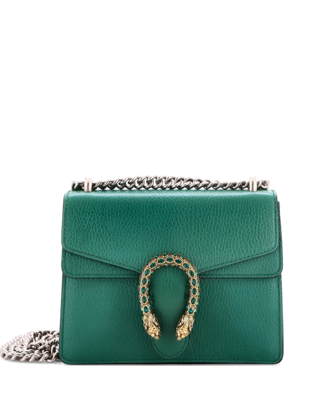 Gucci Pre-Owned Borsa a tracolla Dionysus mini in pelle - Verde