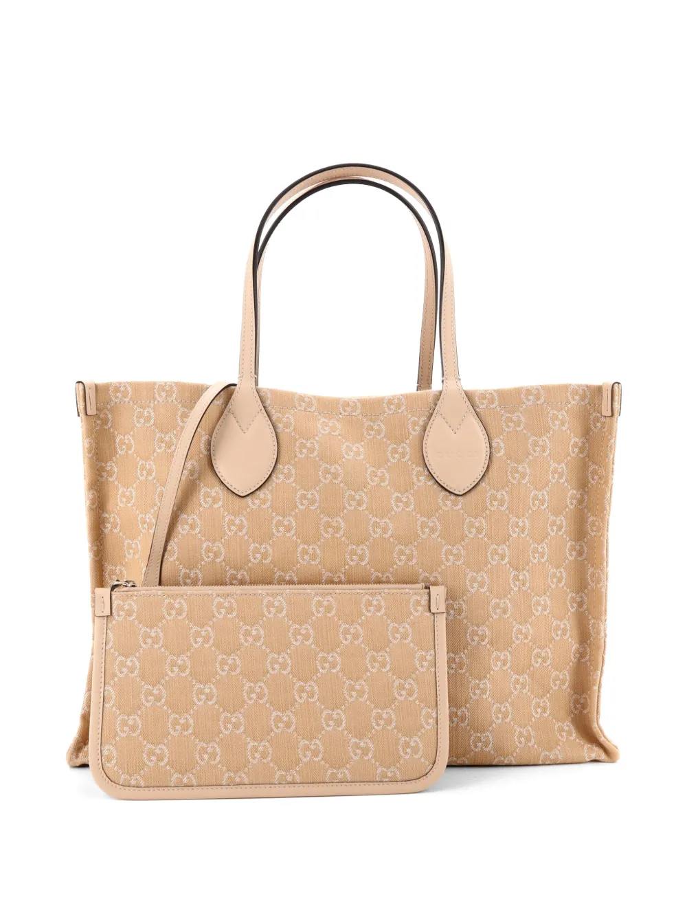 【値下げ美品】GUCCI グッチ オフィディア GGデニム×レザー トートバッグ Gucci Pre-Owned オフィディア ショッパー GG デニム ラージ トート