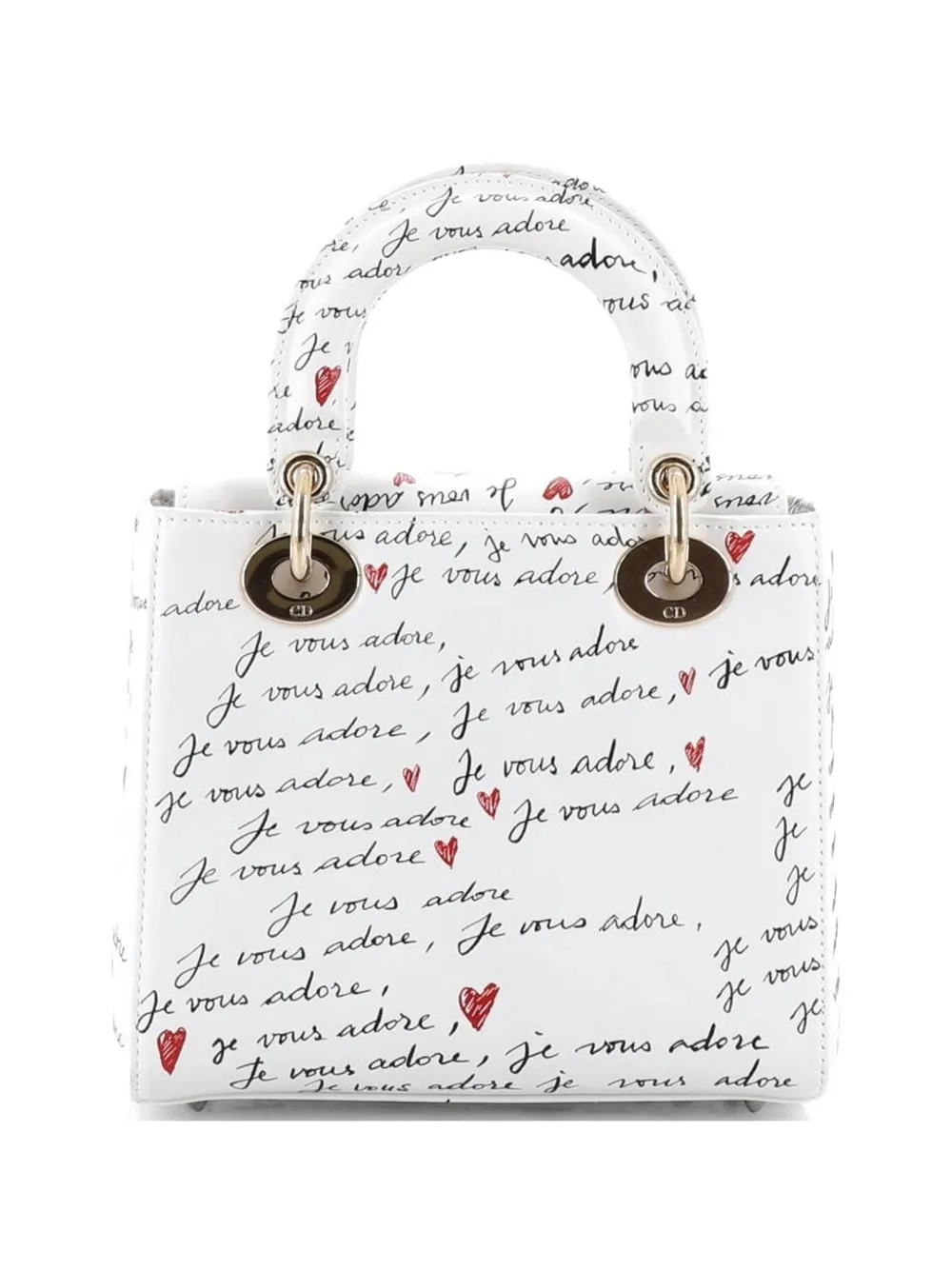  Christian Dior Pre-owned Dioramour My Abcdior Lady Dior Bag Printed Leather Small Shoulder Bag - Multicolore 