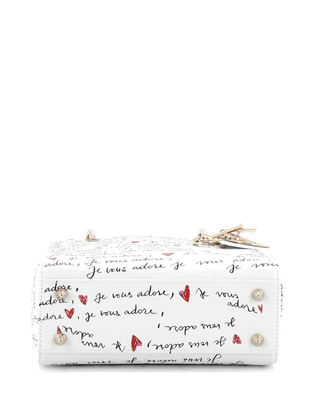  Christian Dior Pre-owned Dioramour My Abcdior Lady Dior Bag Printed Leather Small Shoulder Bag - Multicolore 