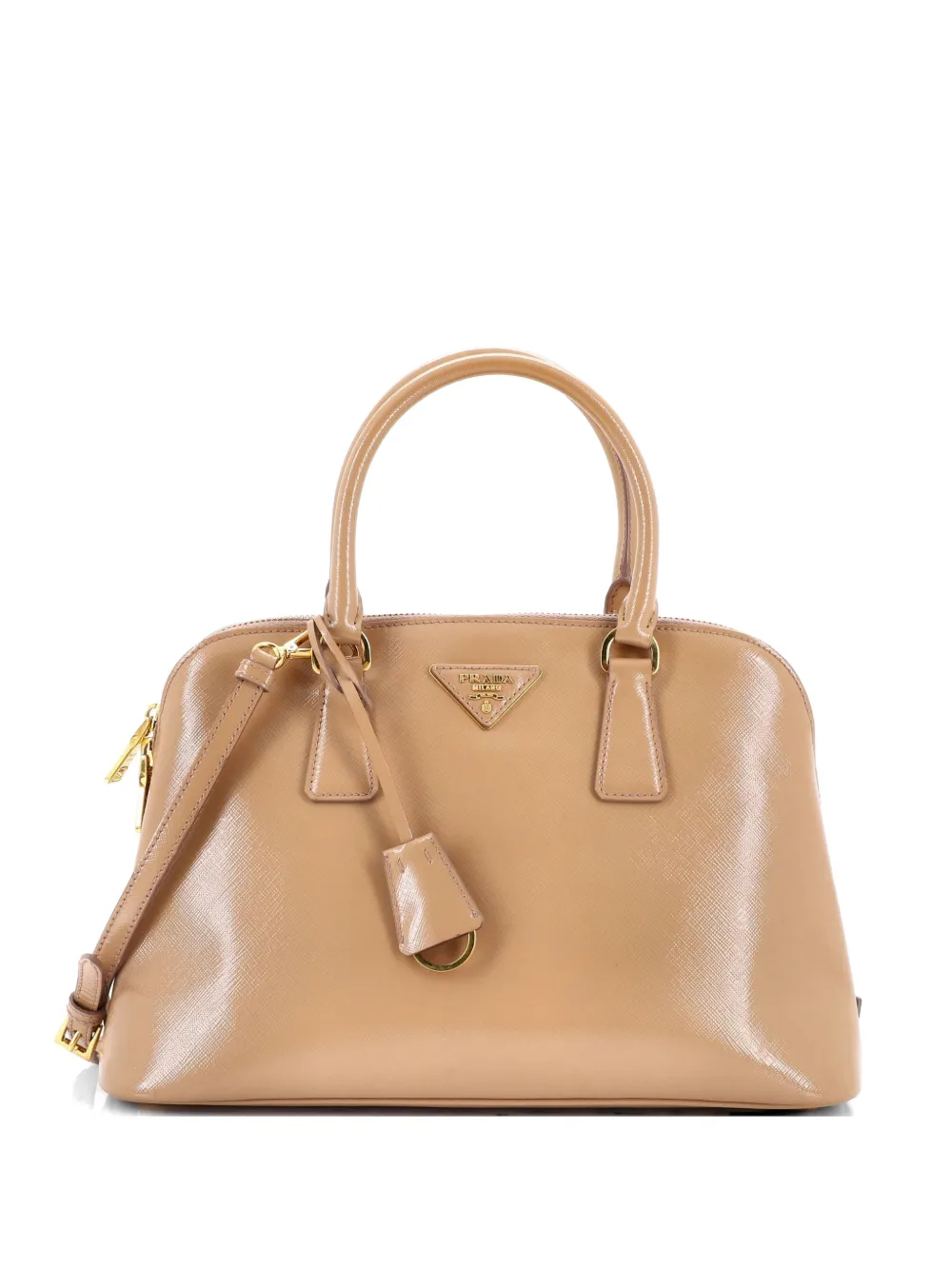 Prada Pre-Owned Borsa a tracolla Open Promenade media - Marrone