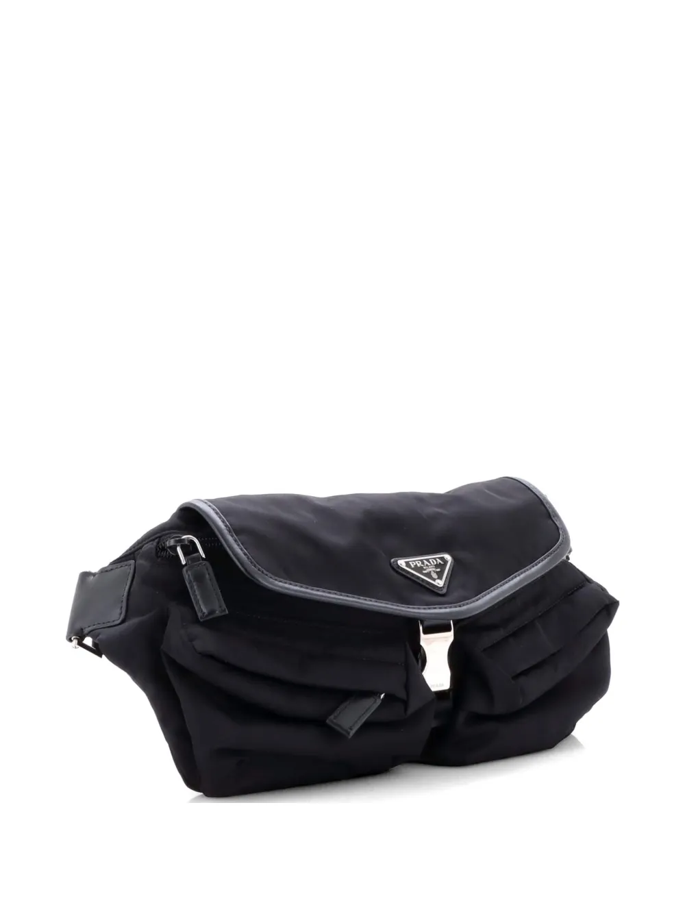  Prada Pre-owned Riñonera Double Front Pocket Re-nylon - Negro 