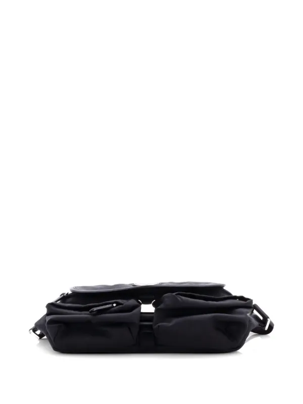 Prada Pre-Owned Double Front Pocket Re-Nylon Belt Bag  display picture 3