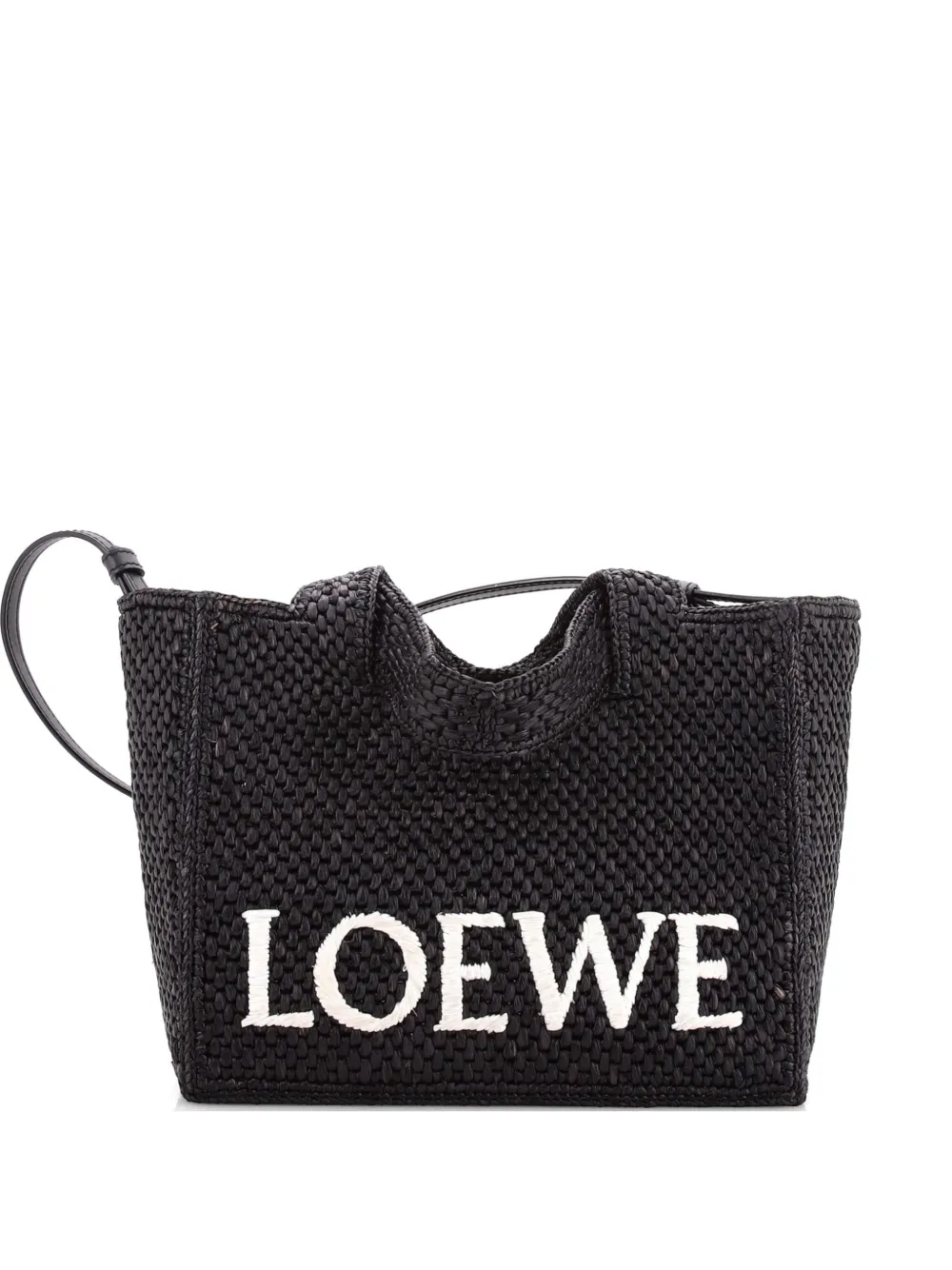 Loewe Pre-Owned Borsa tote Ibiza mini con logo - Nero