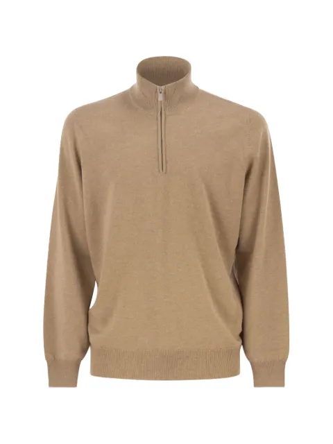 Brunello Cucinelli zip-up cashmere sweater