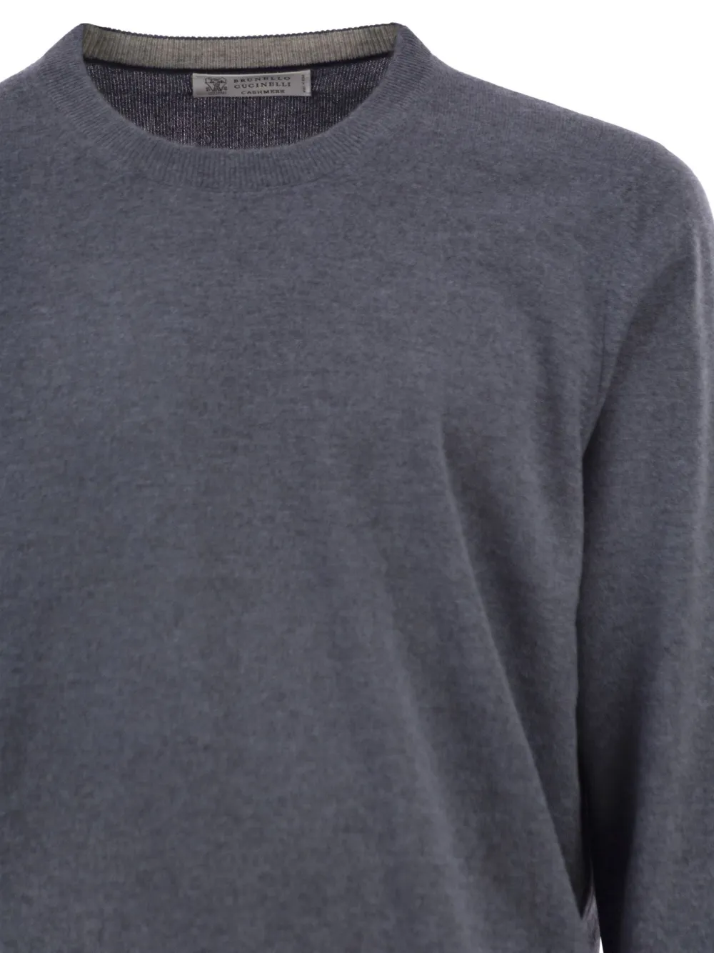 Brunello Cucinelli Kasjmier trui met ronde hals Grijs