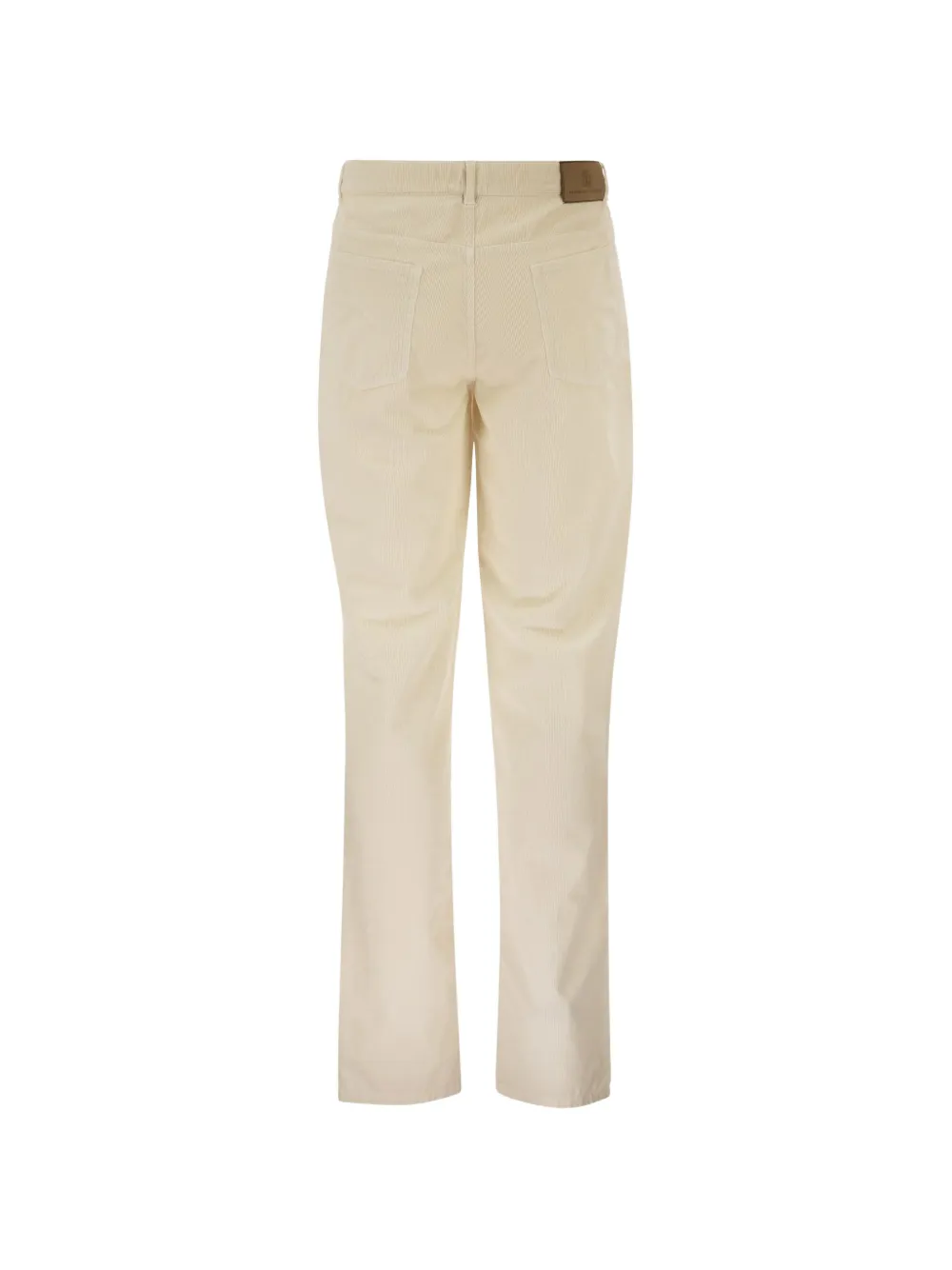 Brunello Cucinelli Ribfluwelen broek met vijf zakken Beige