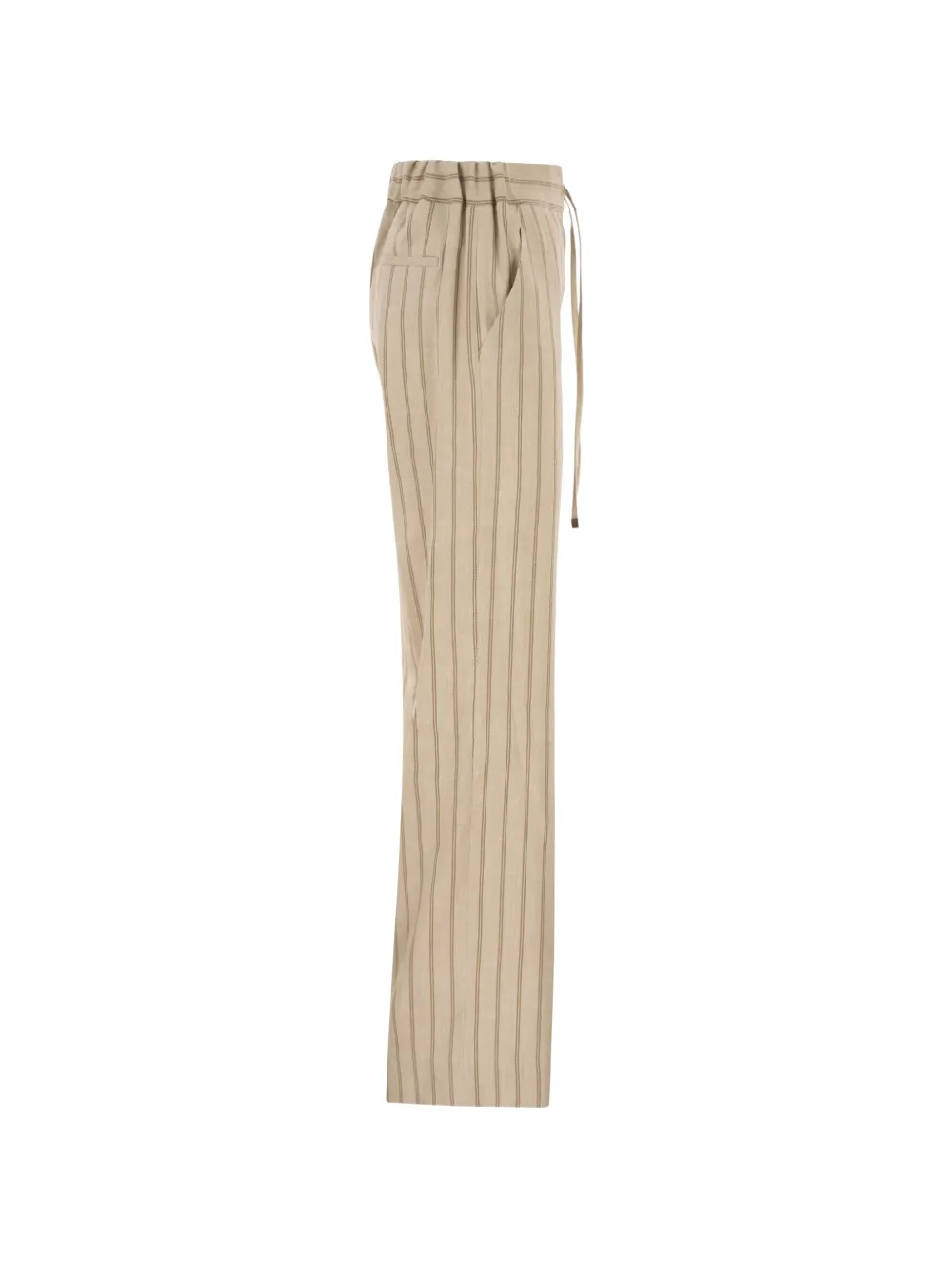 Antonelli Broek met krijtstreep Beige