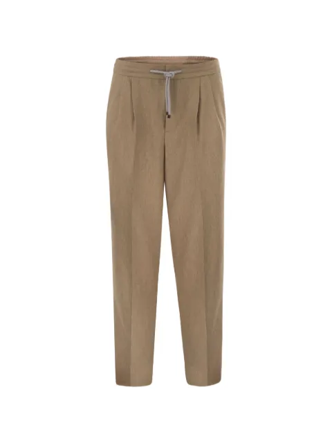 Brunello Cucinelli pleated drawstring trousers
