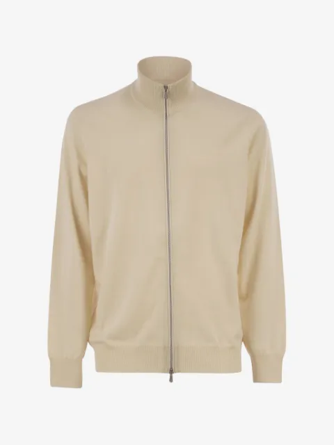 Brunello Cucinelli high-neck zip-up cardigan