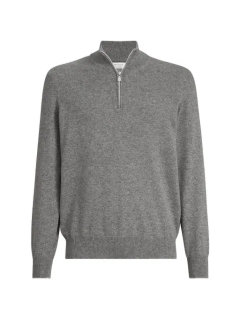 Brunello Cucinelli half-zip cashmere sweater