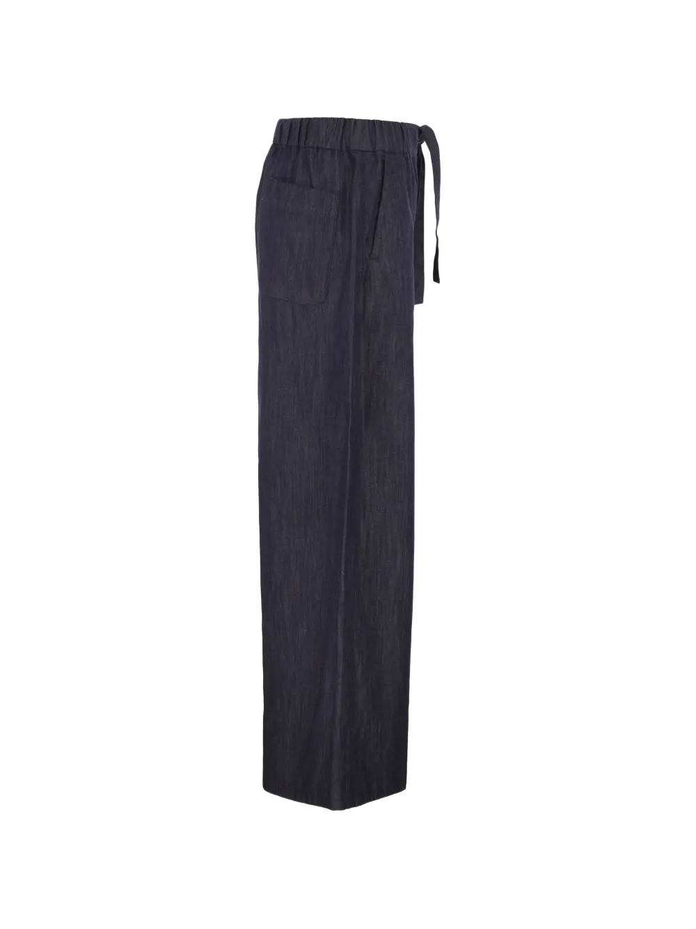  's Max Mara Vaqueros Anchos Con Cordones - Azul 