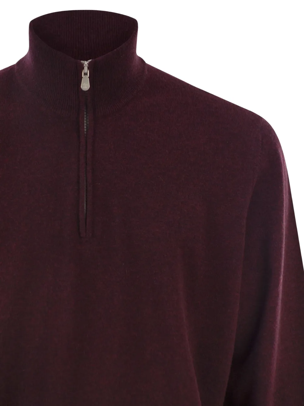Brunello Cucinelli Kasjmier trui met rits Rood