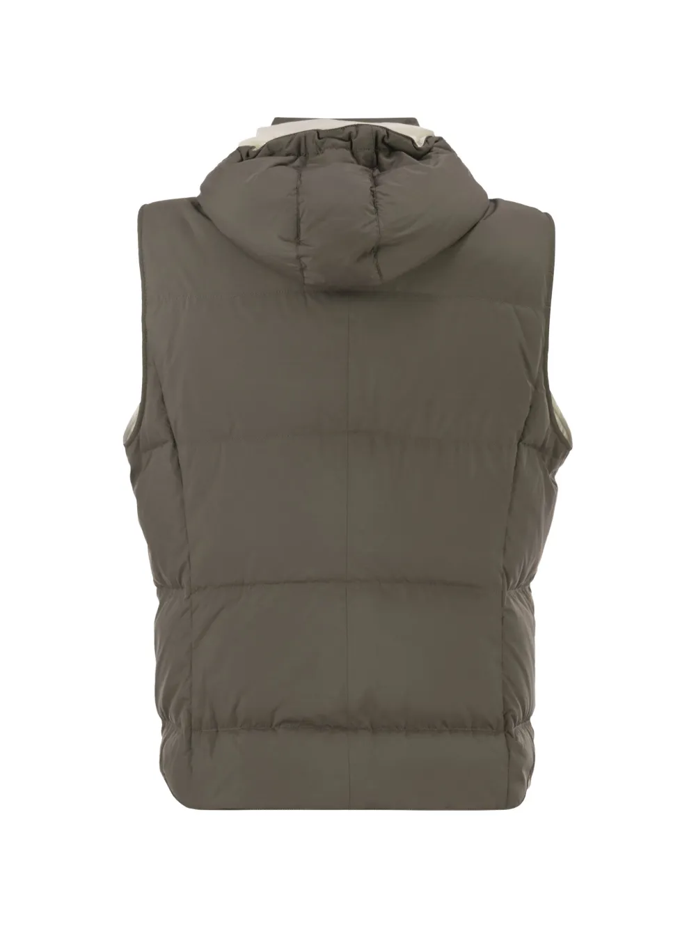 Brunello Cucinelli フーデッド パデッドベスト | ブラウン | FARFETCH JP