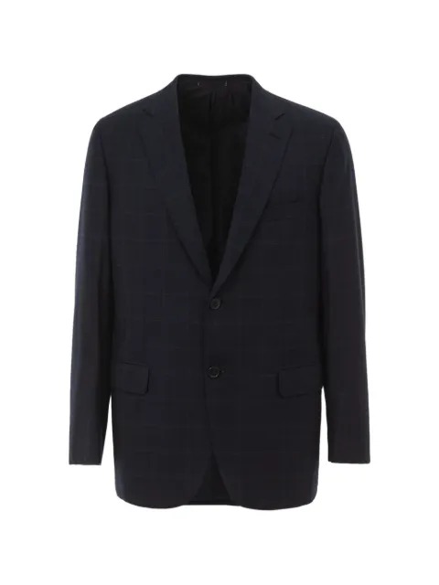 Brioni check wool blazer