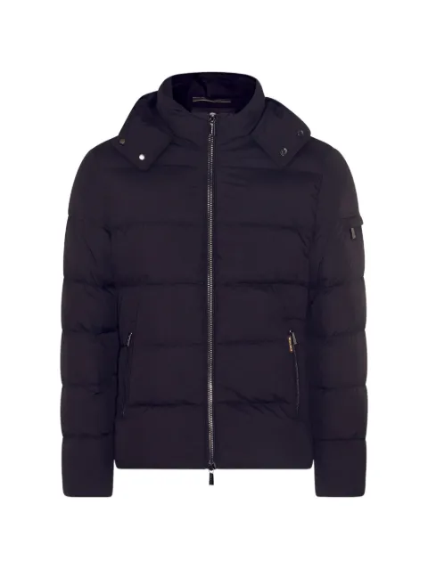 Moorer padded hooded coat