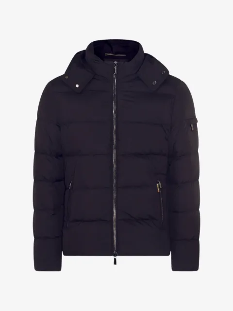 Moorer padded hooded coat