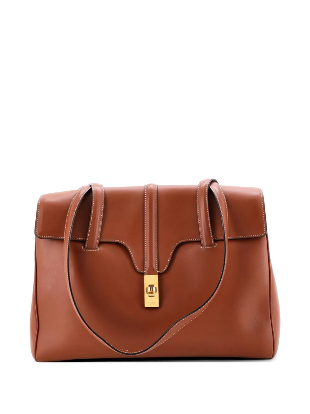 Celine Pre-Owned Soft 16 Bag Smooth Calfskin Medium shoulder bag - Marrone