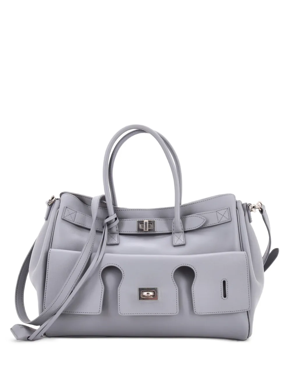 Balenciaga Pre-Owned Bel Air Carry All Bag Leather Small tote bag - Grau