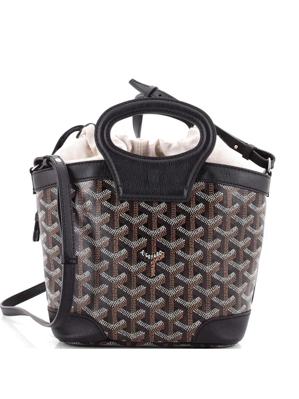 Goyard Pre-Owned Beluga Bag Coated Canvas Mini tote bag - Nero