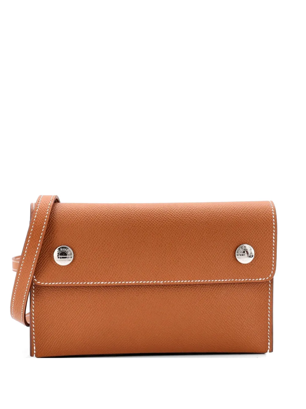 Hermès Pre-Owned Borsa a tracolla Hermesnap in pelle Epsom - Marrone