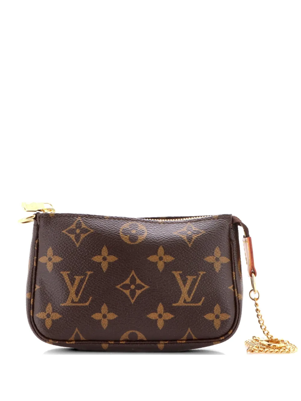 Louis Vuitton Pre-Owned Clutch Pochette Accessoires mini in tela con monogramma - Marrone