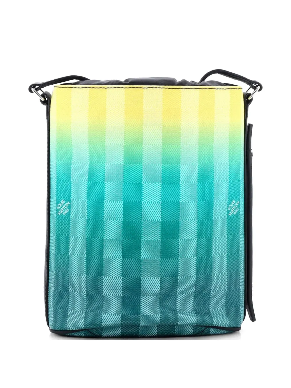  Louis Vuitton Pre-owned Borsa A Tracolla Sac Marin Bag Limited Edition Gradient Damier Stripes Bb - Verde 