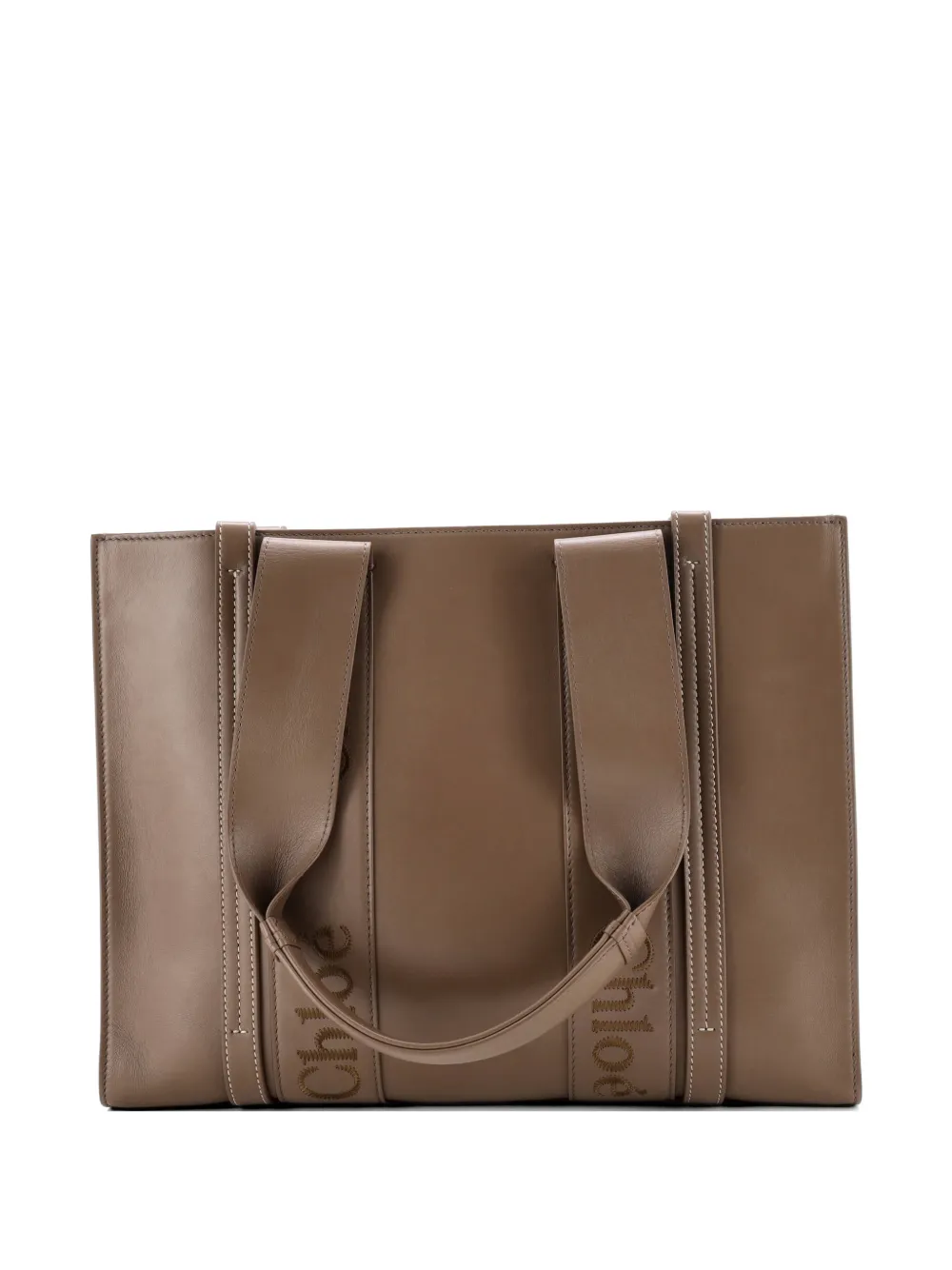 Chloé Pre-Owned Borsa tote media in pelle - Marrone