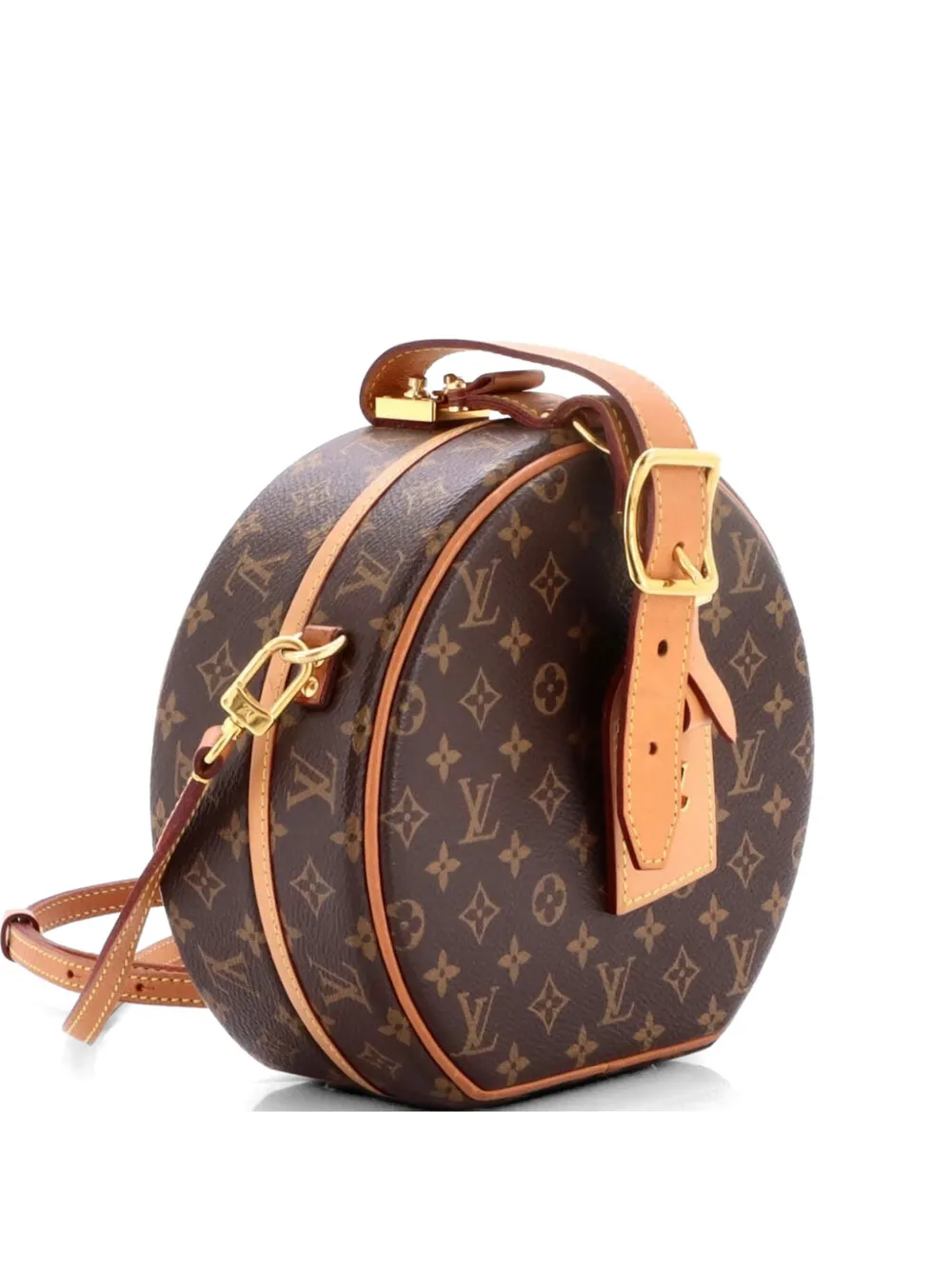Louis Vuitton Pre-Owned Borsa a tracolla Petite Boite Chapeau in tela con monogramma - Marrone