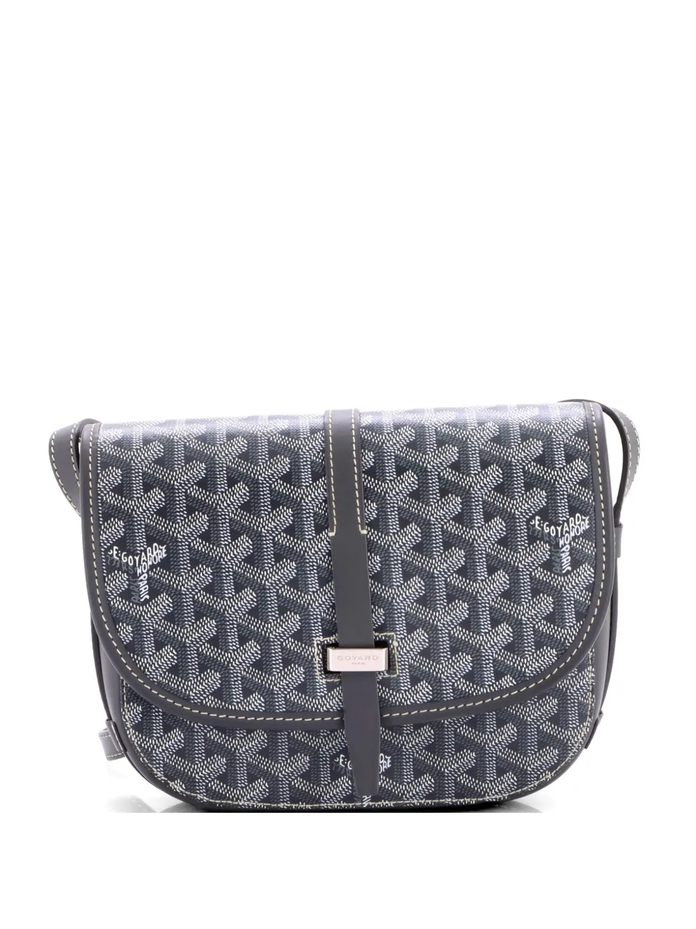 Goyard Pre-Owned Borsa a tracolla Belvedere II PM in tela cerata - Grigio