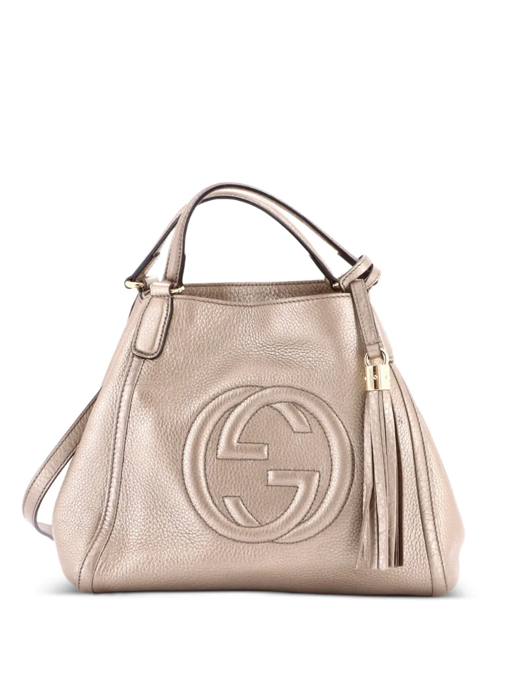 Gucci Pre-Owned Borsa a spalla Soho piccola convertibile in pelle - Effetto metallizzato