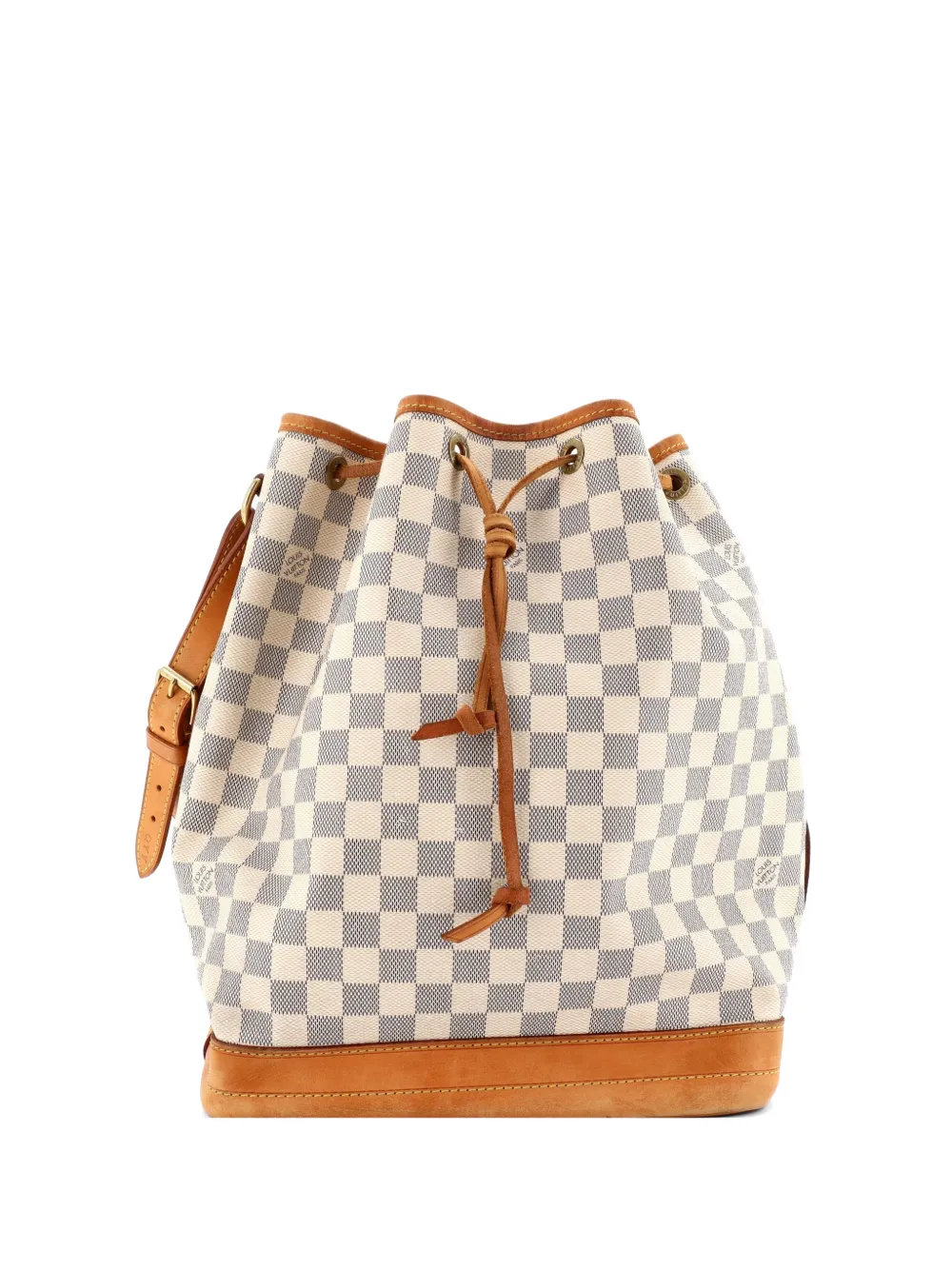 Louis Vuitton Pre-Owned Borsa a secchiello Noe grande Damier - Bianco