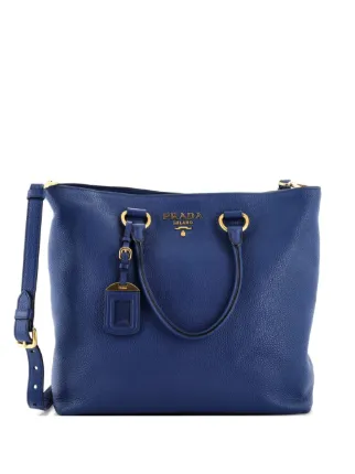 Prada Pre-Owned Convertible Shopper Vitello Daino Large Tote Bag  display picture 1