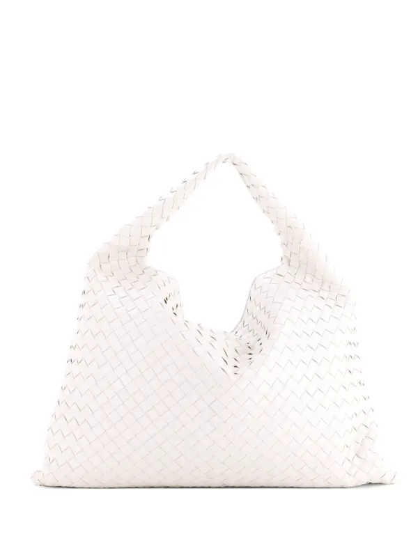 Bottega Veneta Pre-Owned Hop Intrecciato Leather Large Hobo Bag