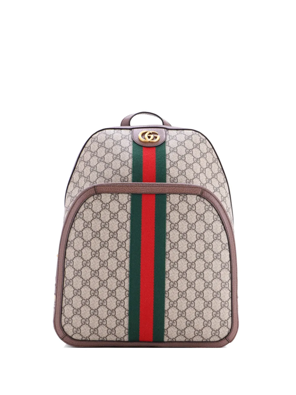 Gucci Pre-Owned Zaino Ophidia medio in tela cerata GG - Marrone